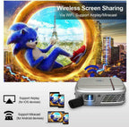 3300lms wifi dlp pico 3d projector 1080p home cinema trip movie game tv gift us