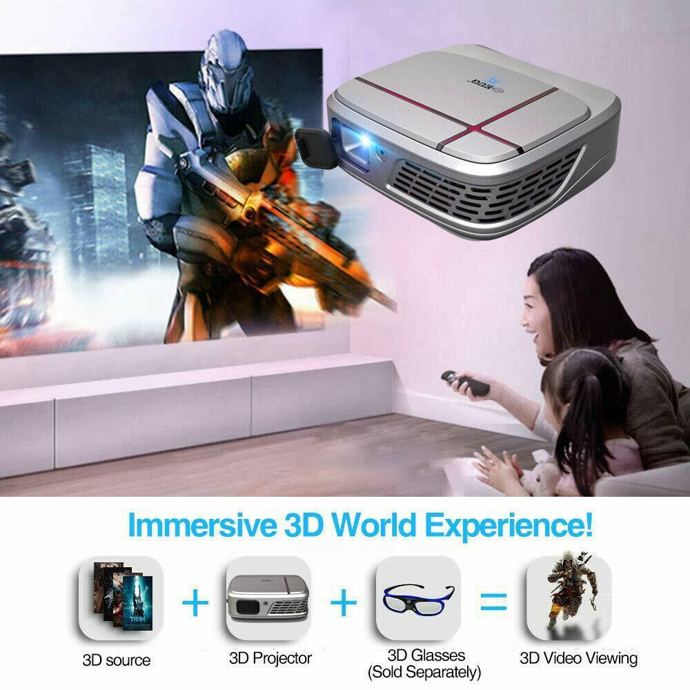 3300lms wifi dlp pico 3d projector 1080p home cinema trip movie game tv gift us