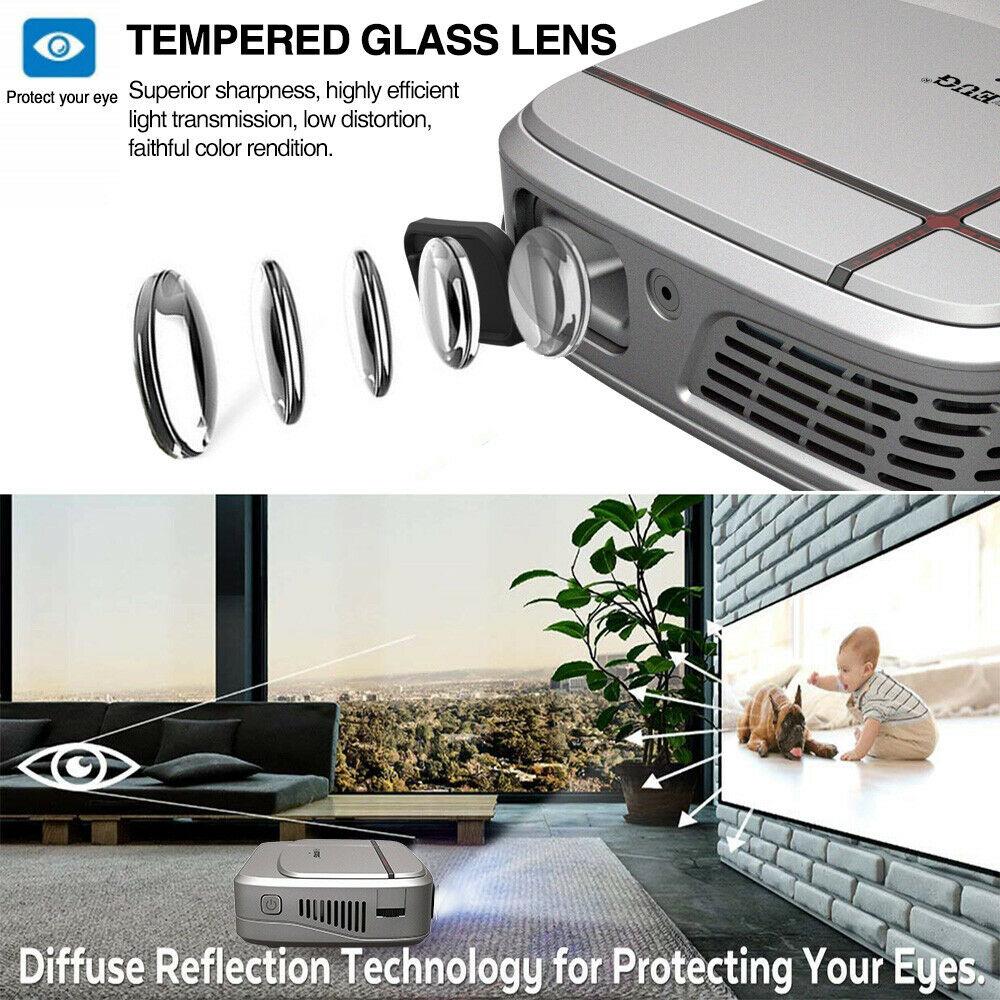 3300lms wifi dlp pico 3d projector 1080p home cinema trip movie game tv gift us