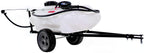 brinly st-152bh-a self-storing tow behind lawn and garden sprayer with collapsible boom, 15-gallon