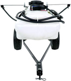 brinly st-152bh-a self-storing tow behind lawn and garden sprayer with collapsible boom, 15-gallon