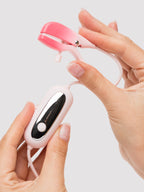 Lovense Gemini App Controlled Adjustable Vibrating Nipple Clamps, Pink