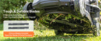 21" 40V Cordless Lawn Mower, Self-Propelled &amp; Push 2-in-1 Battery Powered Lawnmower with 2 x 8.0Ah