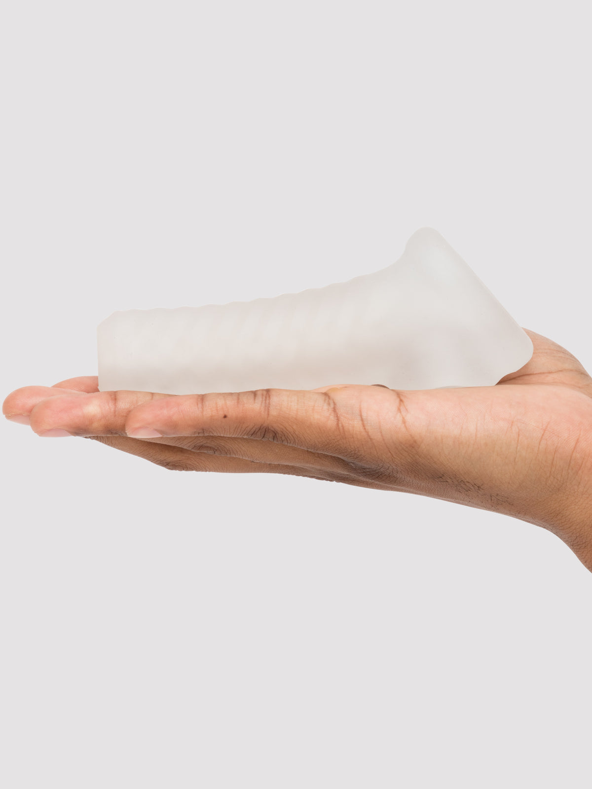 Perfect Fit Open Ended Textured Penis Sleeve, Clear