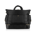 Itzy Ritzy Dream Weekender Bag; Lightweight Travel &amp; Hospital Bag Made of Puffer Style Material, Features Base Compartment, 12 Pockets, Shoulder Strap, Stroller Straps &amp; Luggage Attachment, Midnight