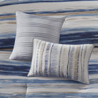 Home Essence Fairbanks 8 Piece Printed Seersucker Comforter and Coverlet Set Collection