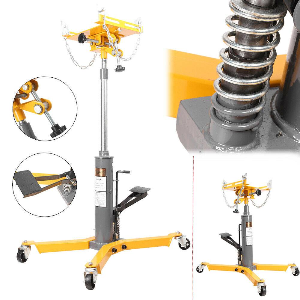 1500LBS 2 StaHydraulic Transmission Jack w/360閹 Swivel Wheels Lift Hoist Auto