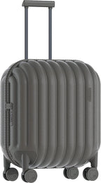Hardside Lightweight Carry-on Luggage - Bread Travel Suitcase with Spinner Wheels,TSA Lock, Grey, 20-Inch, 47L