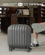 Hardside Lightweight Carry-on Luggage - Bread Travel Suitcase with Spinner Wheels,TSA Lock, Grey, 20-Inch, 47L