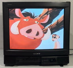 sony trinitron kv-20s20 20" color crt tv retro gaming television - works great!