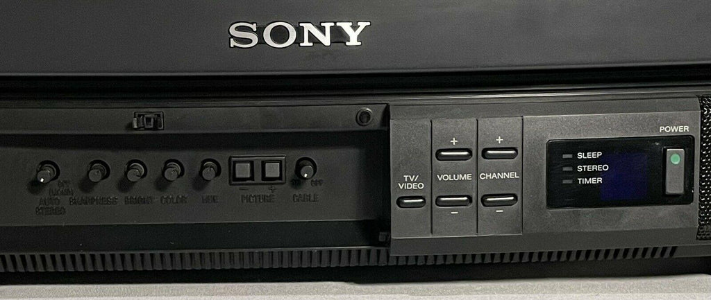 sony trinitron kv-20s20 20" color crt tv retro gaming television - works great!