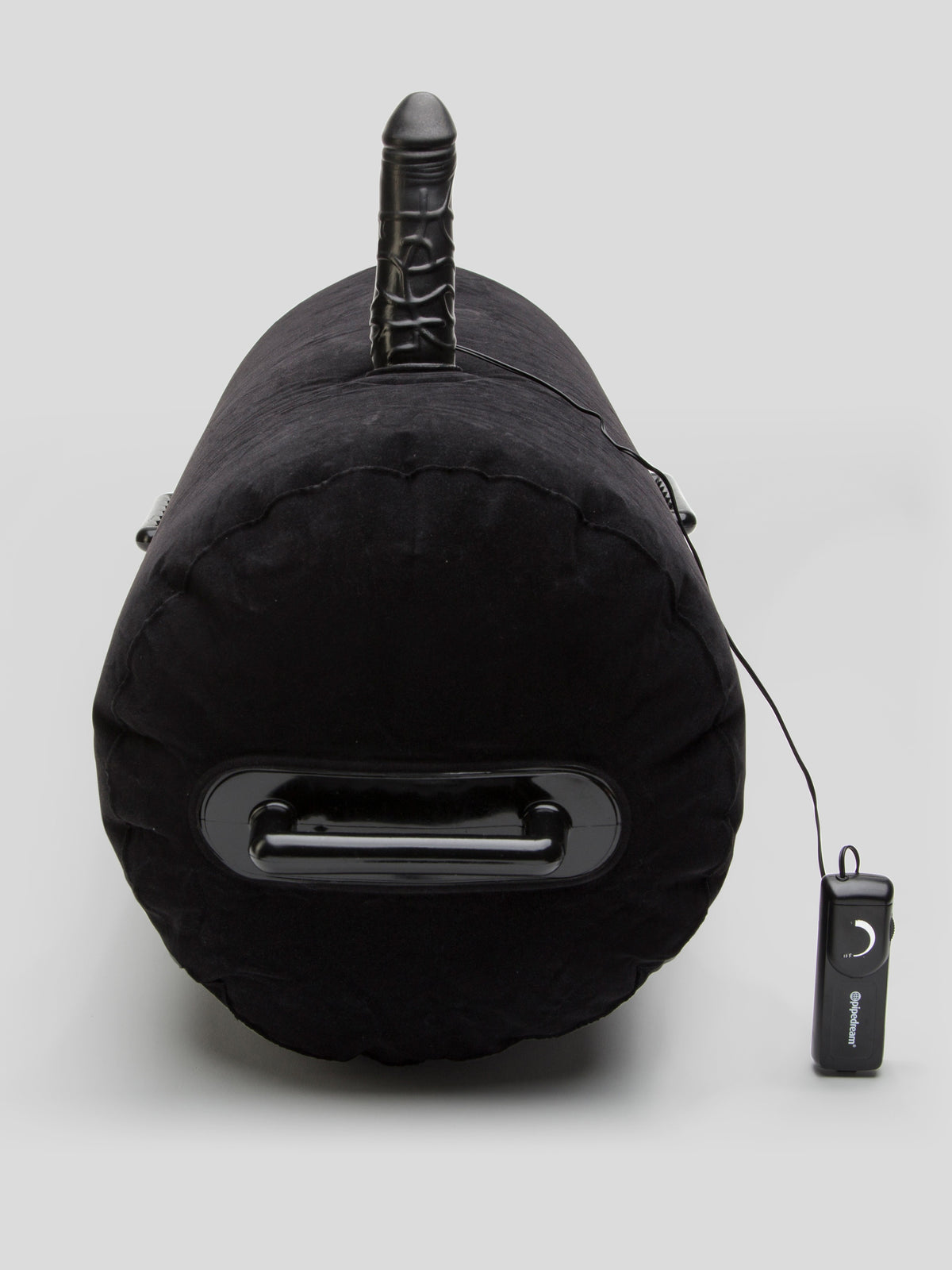 Fetish Fantasy Inflatable Ride on Cushion with Realistic Vibrating Dildo, Black