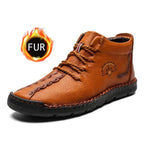Autumn Winter Men's Big Size Leather Boots