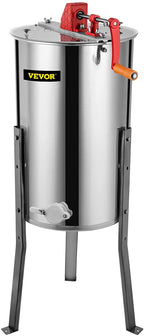 bestequip manual honey extractor separator 3 frame bee extractor stainless steel honeycomb spinner crank. beekeeping extraction apiary centrifuge equipment
