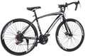 26" Road Bike Disc Brake 700C Wheels 21 speeds Bikes,Begasso s Aluminum Full Advanced Suspension Road Bicycle