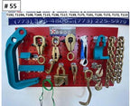 SET#55 - 16 PIECE HEAVY DUTY AUTO BODY FRAME MACHINE  PULLING TOOLS AND CLAMPS