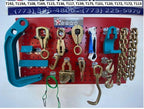 SET#55 - 16 PIECE HEAVY DUTY AUTO BODY FRAME MACHINE  PULLING TOOLS AND CLAMPS