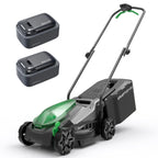 14" Cordless Lawn Mower, 20V Lightweight Push Mower with 2×5.0Ah Battery, Ultra-Quiet Motor for Small Yards, Lawn Care, Backyard Maintenance