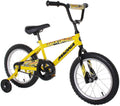 Magna Kids Bike Boys 16 Inch Wheels with Training Wheels in Yellow, Green and Red for Ages 4 Years and Up
