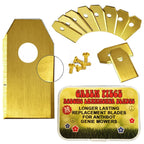Robot Mower Blades Compatible with  – 30 Replacement Blades with Screws, Durable  Steel for Clean &amp; Precise Lawn Cutting