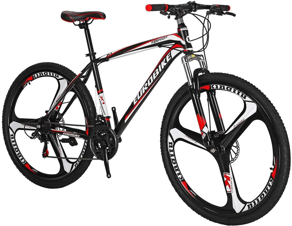 YH-X1 Mountain Bike 21 Speed 27.5 Inch 3-Spoke Mag Wheels Dual Disc Brakes for Mens Front Suspension Bicycle