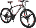 YH-X1 Mountain Bike 21 Speed 27.5 Inch 3-Spoke Mag Wheels Dual Disc Brakes for Mens Front Suspension Bicycle