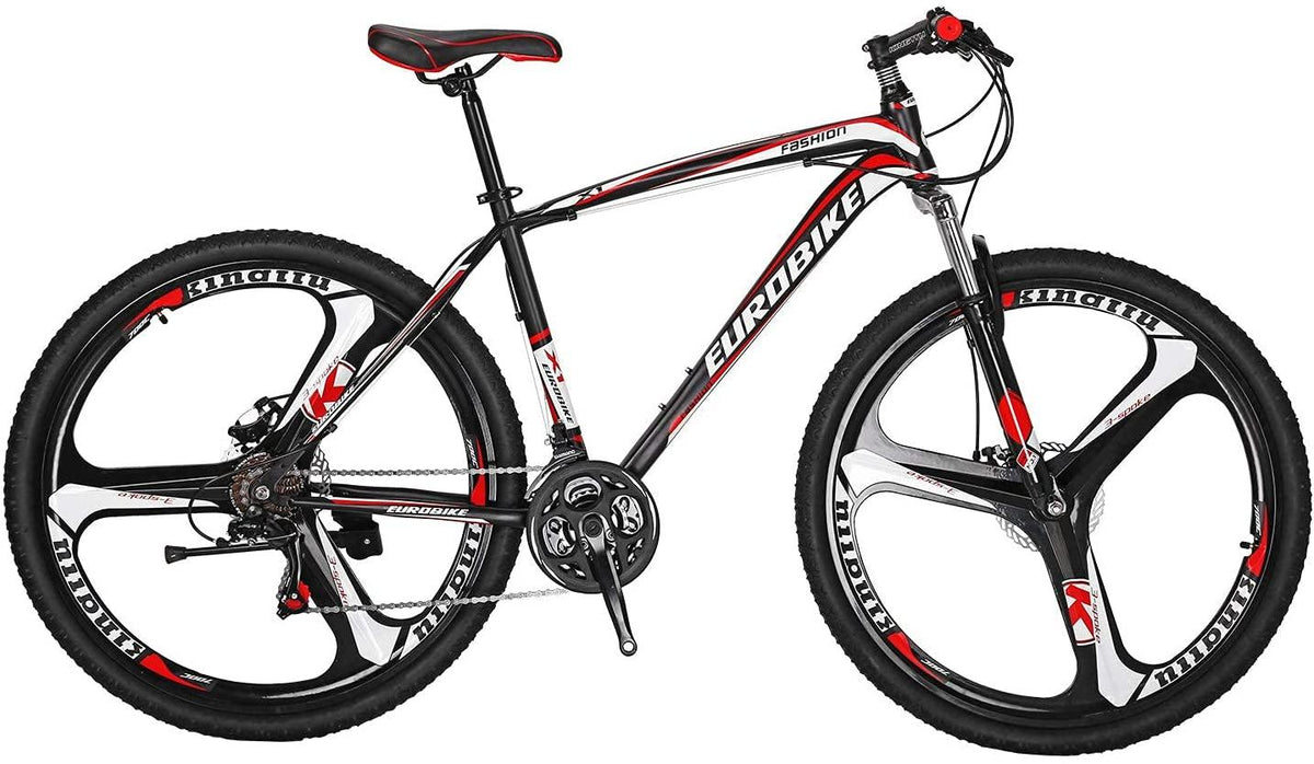 YH-X1 Mountain Bike 21 Speed 27.5 Inch 3-Spoke Mag Wheels Dual Disc Brakes for Mens Front Suspension Bicycle