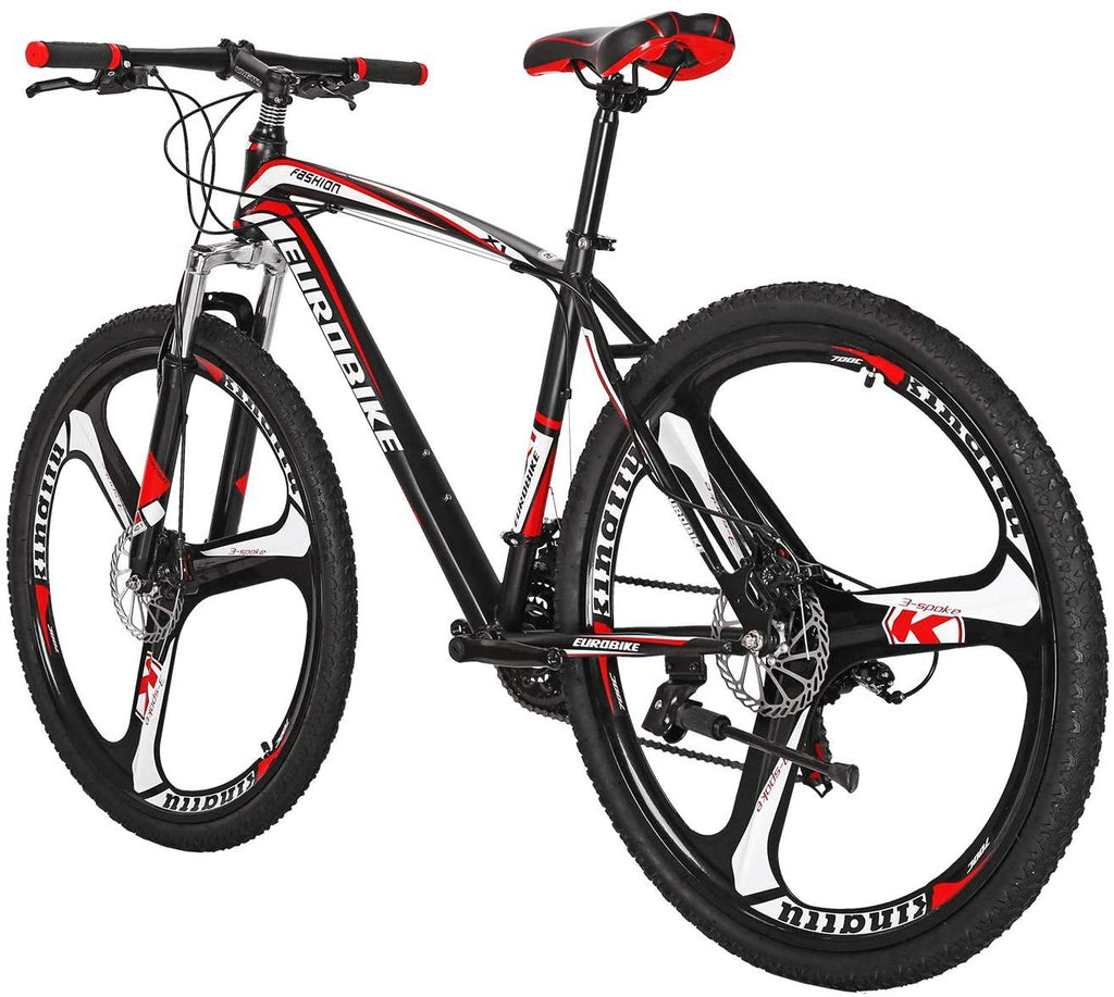 YH-X1 Mountain Bike 21 Speed 27.5 Inch 3-Spoke Mag Wheels Dual Disc Brakes for Mens Front Suspension Bicycle