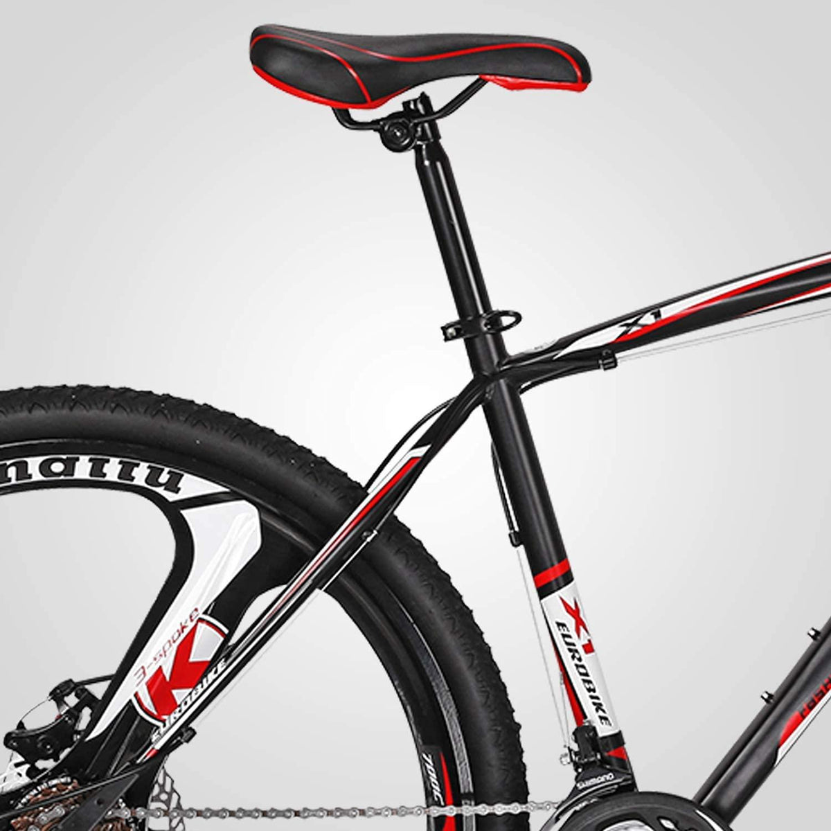 YH-X1 Mountain Bike 21 Speed 27.5 Inch 3-Spoke Mag Wheels Dual Disc Brakes for Mens Front Suspension Bicycle
