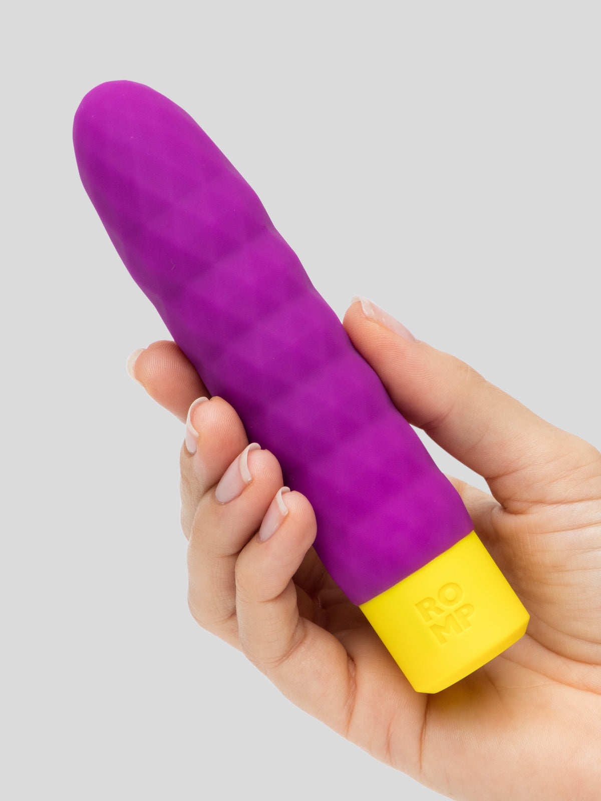 ROMP Beat Rechargeable Textured Classic Vibrator, Purple