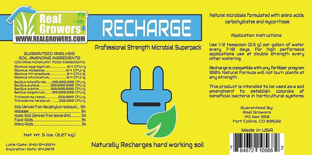 real growers recharge natural plant growth stimulant (5 pound)