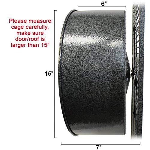 Exotic Nutrition 15" Chin-Sprint : All-Metal Durable, Silent, Fast Exercise Wheel - for Chinchillas, Prairie Dogs, Rats, Degus, Hedges, Opossums &amp; Other Small Pets