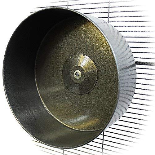 Exotic Nutrition 15" Chin-Sprint : All-Metal Durable, Silent, Fast Exercise Wheel - for Chinchillas, Prairie Dogs, Rats, Degus, Hedges, Opossums &amp; Other Small Pets