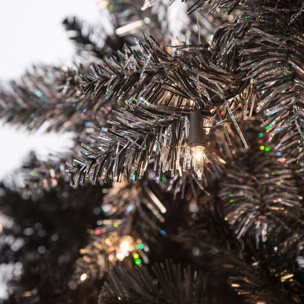 Sterling Clear Prelit Incandescent Black Spruce Christmas Trees, 7.55'