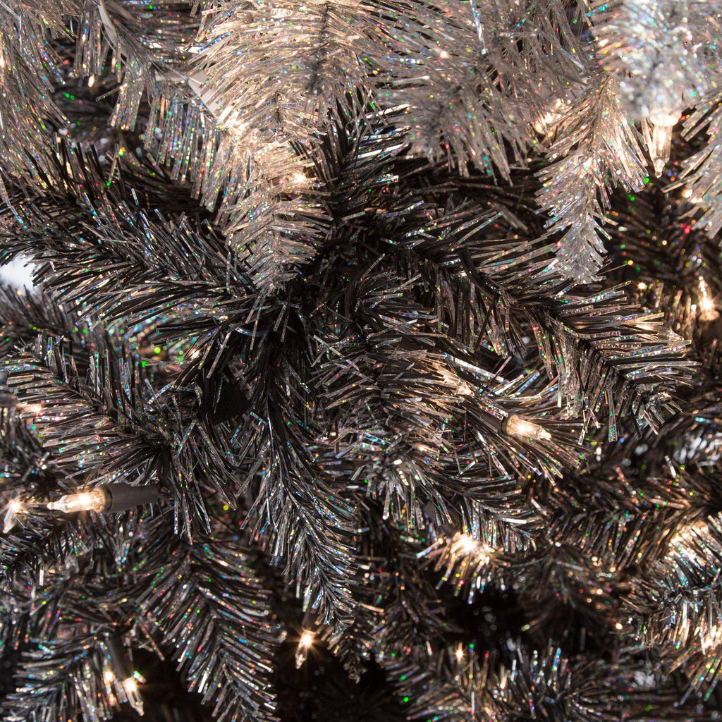 Sterling Clear Prelit Incandescent Black Spruce Christmas Trees, 7.55'