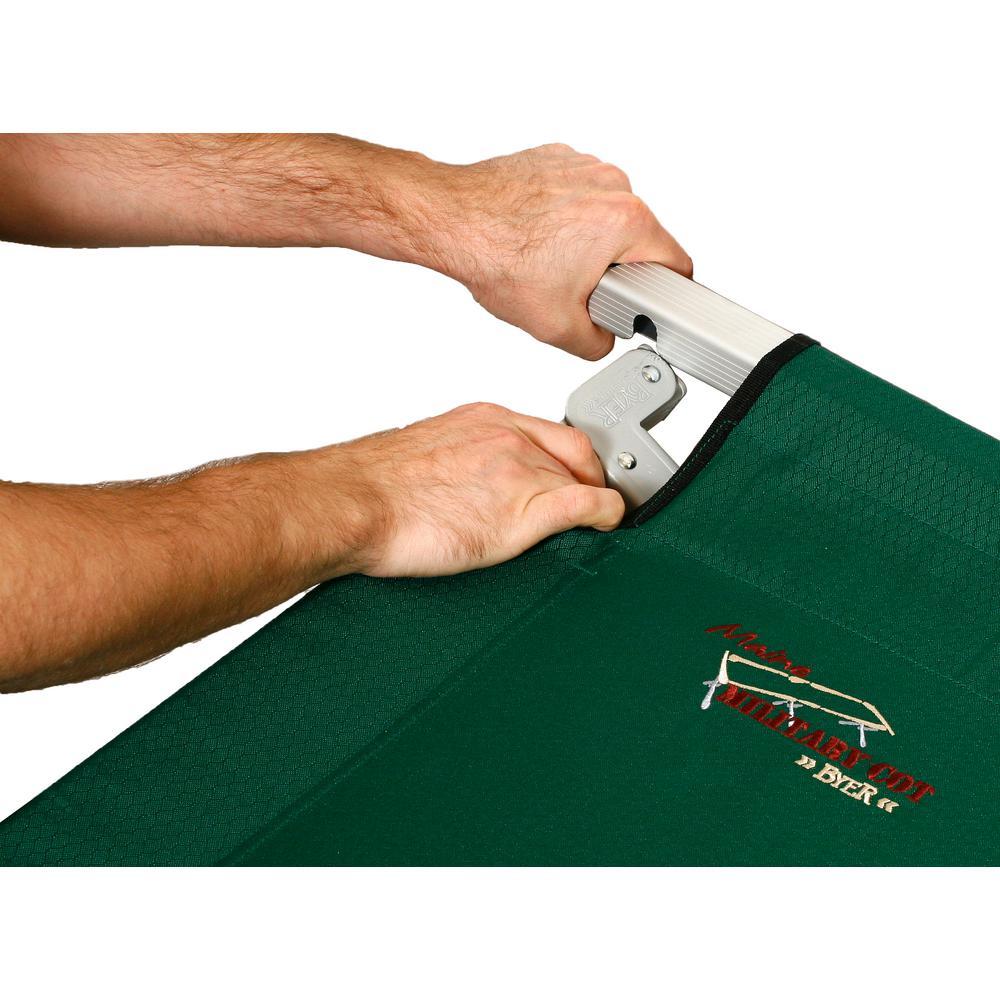 Maine Military 84 in. x 30 in. Aluminum Frame Polyester Cover Cot