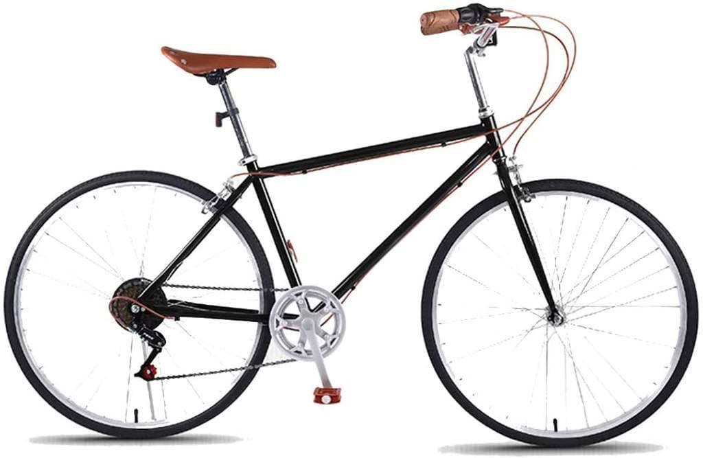 YAALO 26" 7 Speed Urban Commuter Road Bike Traditional Classic Mens Bike Style Upright Handlebars