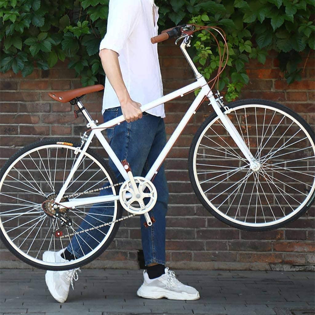 YAALO 26" 7 Speed Urban Commuter Road Bike Traditional Classic Mens Bike Style Upright Handlebars