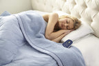 Twin-Size Heated Electric Blanket with Sherpa, Machine Wash &amp; Dry, Timer &amp; Safety Shutoff, 84Lx62W, Toile Sky Blue