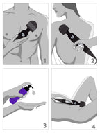 Lovehoney Extra Powerful Multispeed Plug In Massage Wand Vibrator, Black | Black