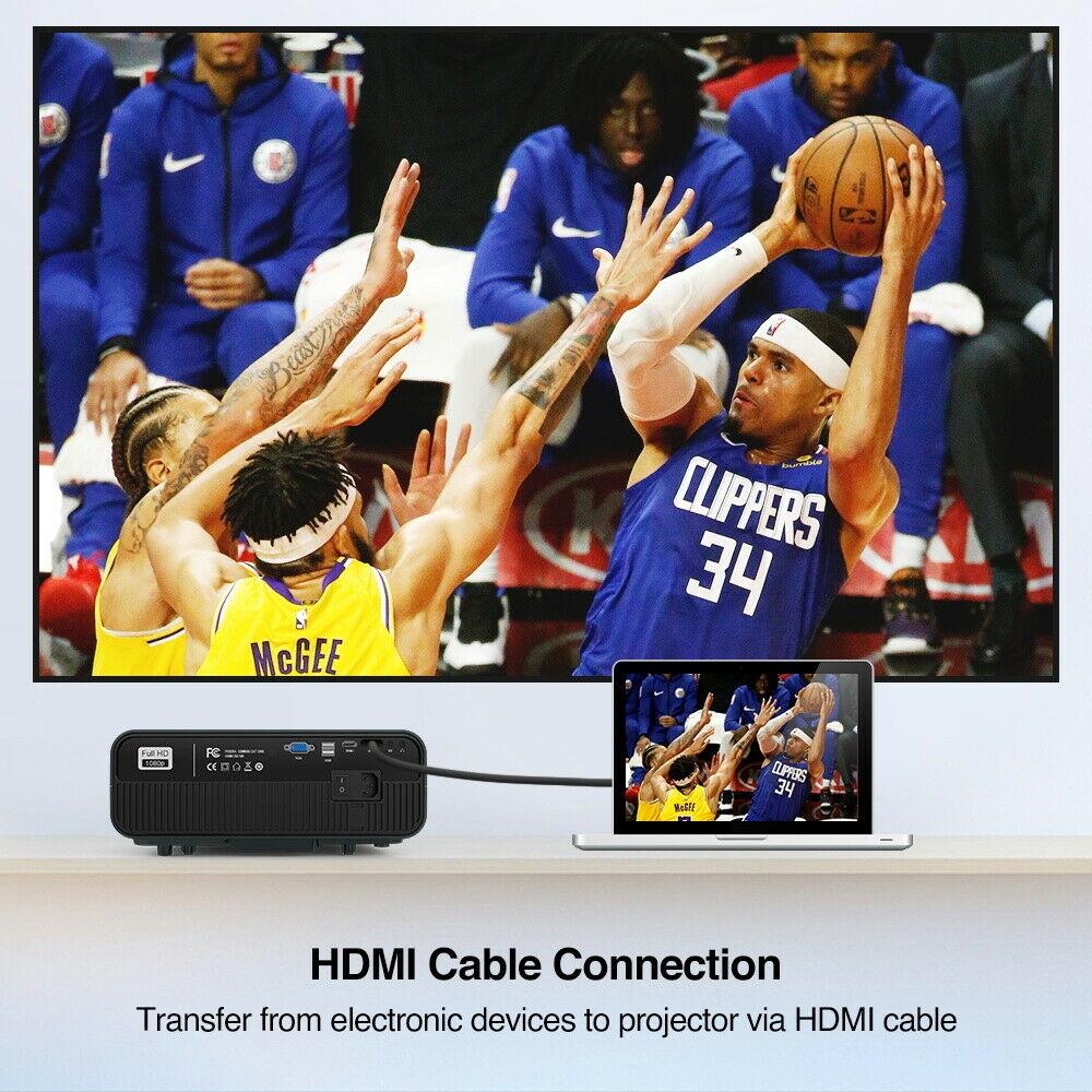 10000:1 8500lms fhd android 5g wifi led projector 4k home video tv native 1080p
