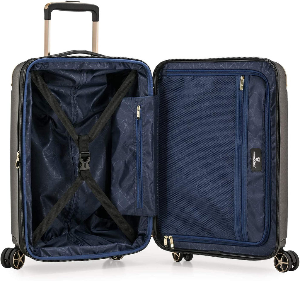 London II Hardside Expandable Spinner Luggage, Gray, Carry-on 22-Inch
