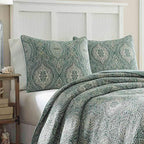 Tommy Bahama  Turtle Cove Cotton 3-piece Quilt Set