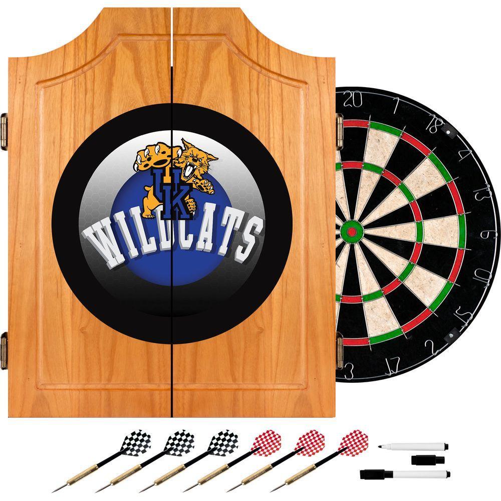 University of Kentucky Honeycomb 20.5 in. Wood Dart Cabinet Set