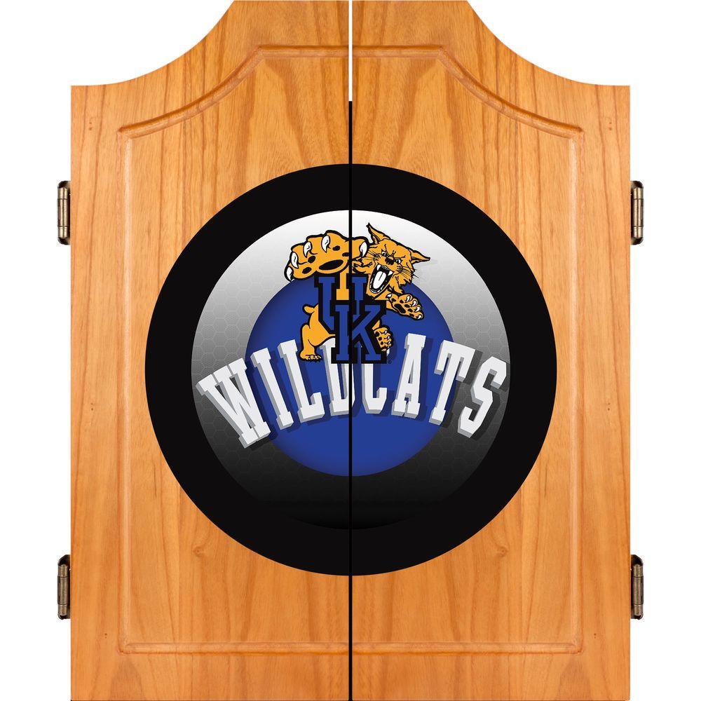 University of Kentucky Honeycomb 20.5 in. Wood Dart Cabinet Set