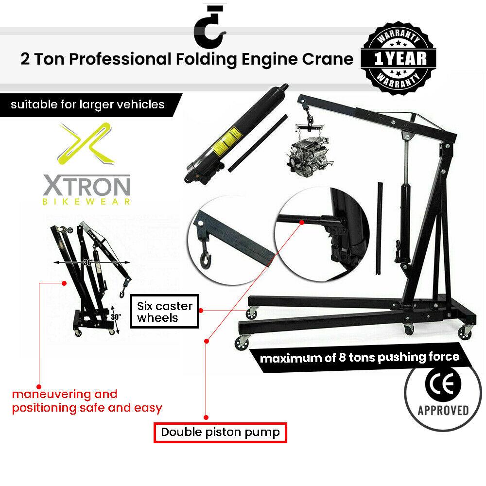 2 Ton Professional Folding Engine Crane / Hoist / Lift