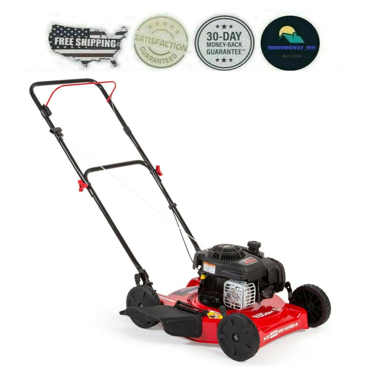 Cortadora Podadora De Pasto Cesped HIerva De Gasolina Motor & Stratton