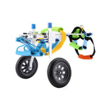 ELEAMO 2 Wheels Wheelchair for Dog Hind Legs Rehabilitation Adjustable Dog Wheelchair Cart for Pet Disability Lightweight Easy Assemble Wheelchair for Doggie Back Legs,