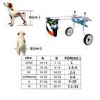 ELEAMO 2 Wheels Wheelchair for Dog Hind Legs Rehabilitation Adjustable Dog Wheelchair Cart for Pet Disability Lightweight Easy Assemble Wheelchair for Doggie Back Legs,