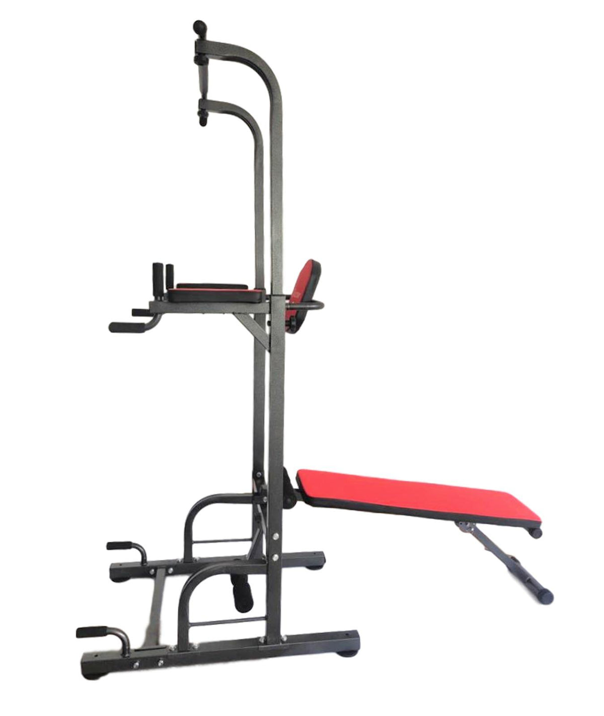 X Factor Power Tower 5 in 1 Home Gym Station with Weight Bench, Push-Up, Pull-Up &amp; Dip Stations Dip Stand Exercise Pull Up Bar,  Adjustable for Weight Lifting Workout Strength Training Power Rack